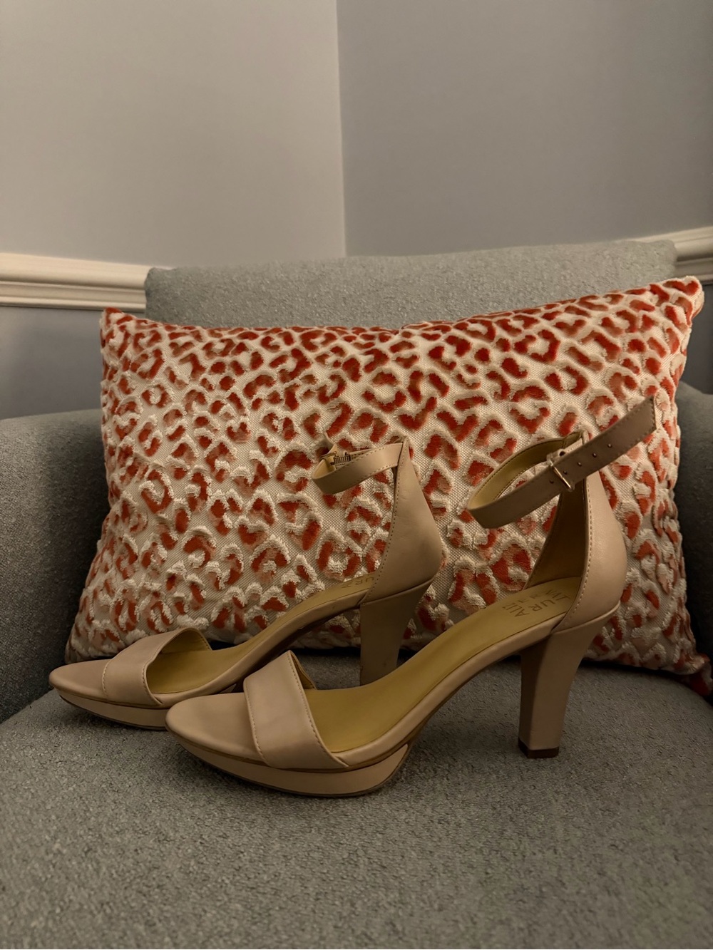 Naturalizer Nude Ankle-Strap Heels - Women